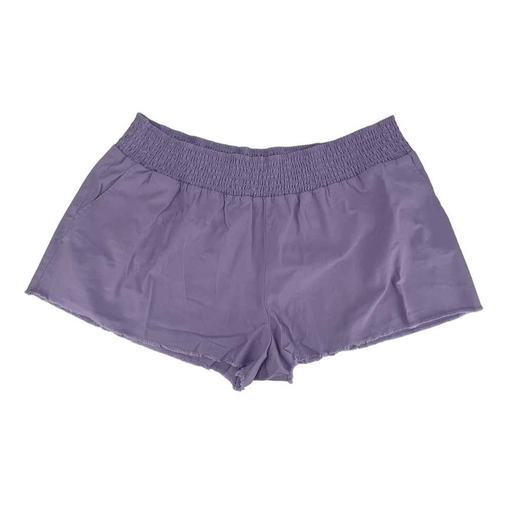 NWT Wild Fable Lavender Rough Hem Elastic Waist Cotton Shorts Size 4X Women’s